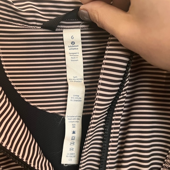 Lululemon | striped hooded rain jacket - Picture 7 of 7